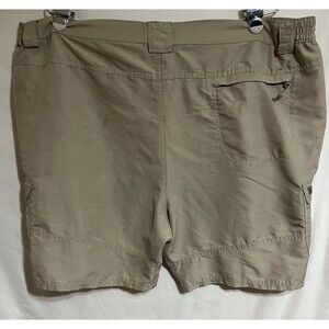 RUGGED earth MENS CRAGO SHORTS 44 Khaki Tan Outdoor Fishing Boating, Hiking X